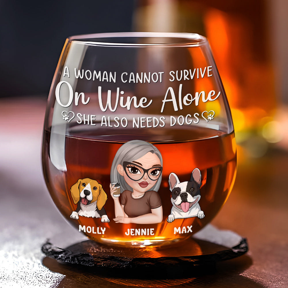 Personalized Custom Wine Glass: A Must - Have for Women Who Love Wine and Dogs