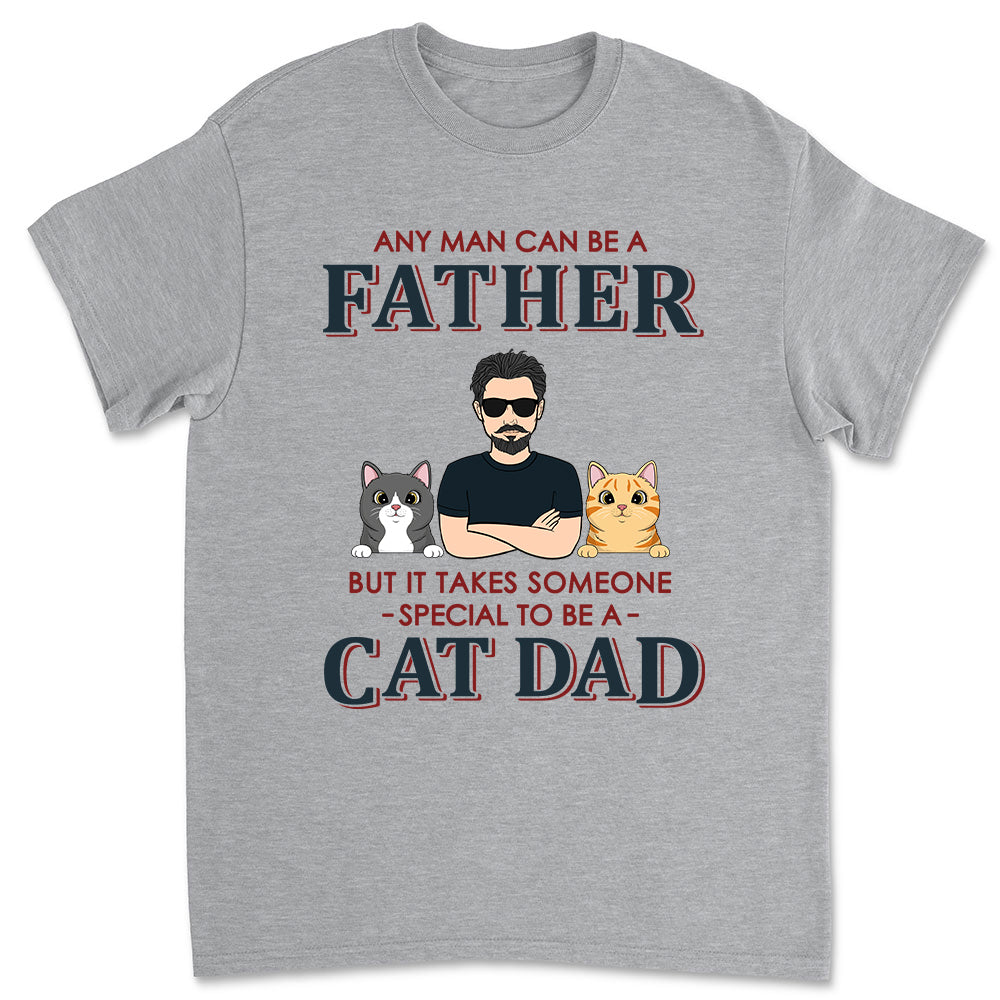 Exclusive Personalized Unisex Cat Dad T-shirt for Pet Lovers