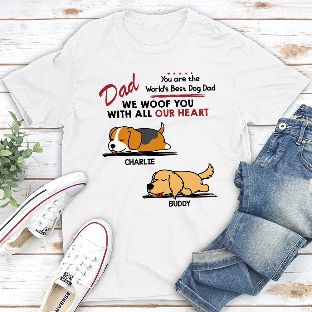 Woof All Heart - Customizable Unisex Personalized Pet Lover T-shirt