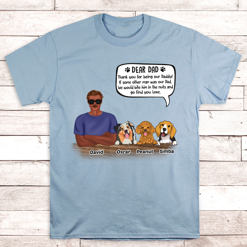 Dear Dad - Personalized Custom Unisex Pet Lover T-shirt