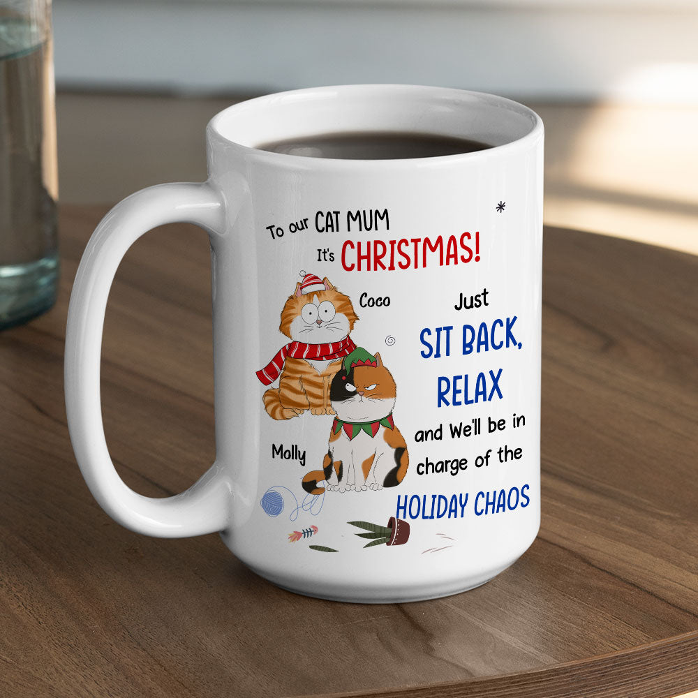 Personalized Custom Coffee Mug: Let Your Cat Rule the Chaos