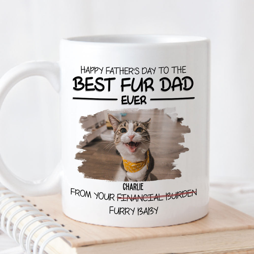 Best Pet Dad Gift - Personalized Custom Ceramic Coffee Mug