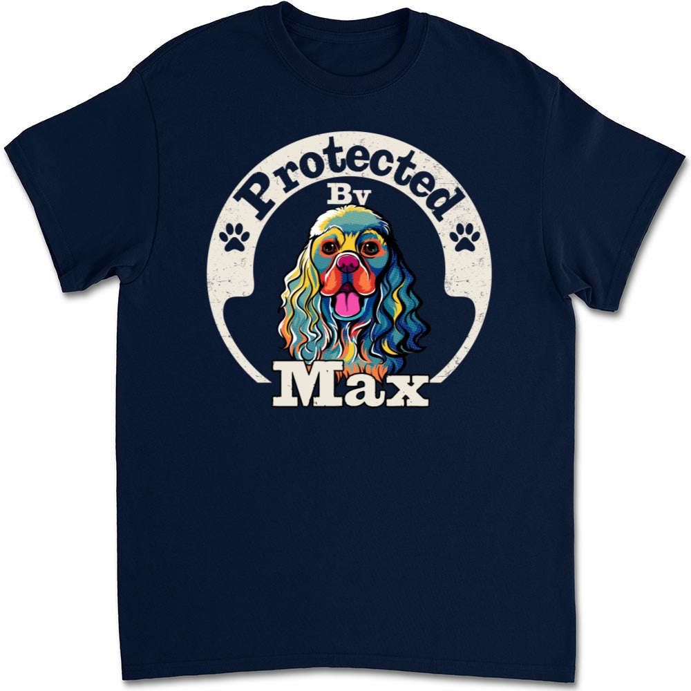 Human Dog Protected Ver 2 - Personalized Custom Unisex T-Shirt for Pet Lovers