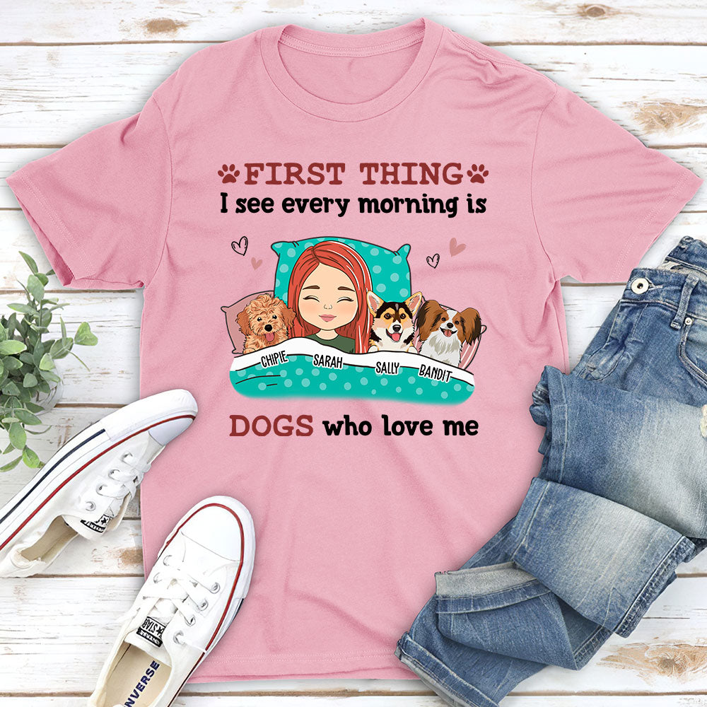 Every Morning Personalized Unisex Custom T - shirt for Pet Lovers