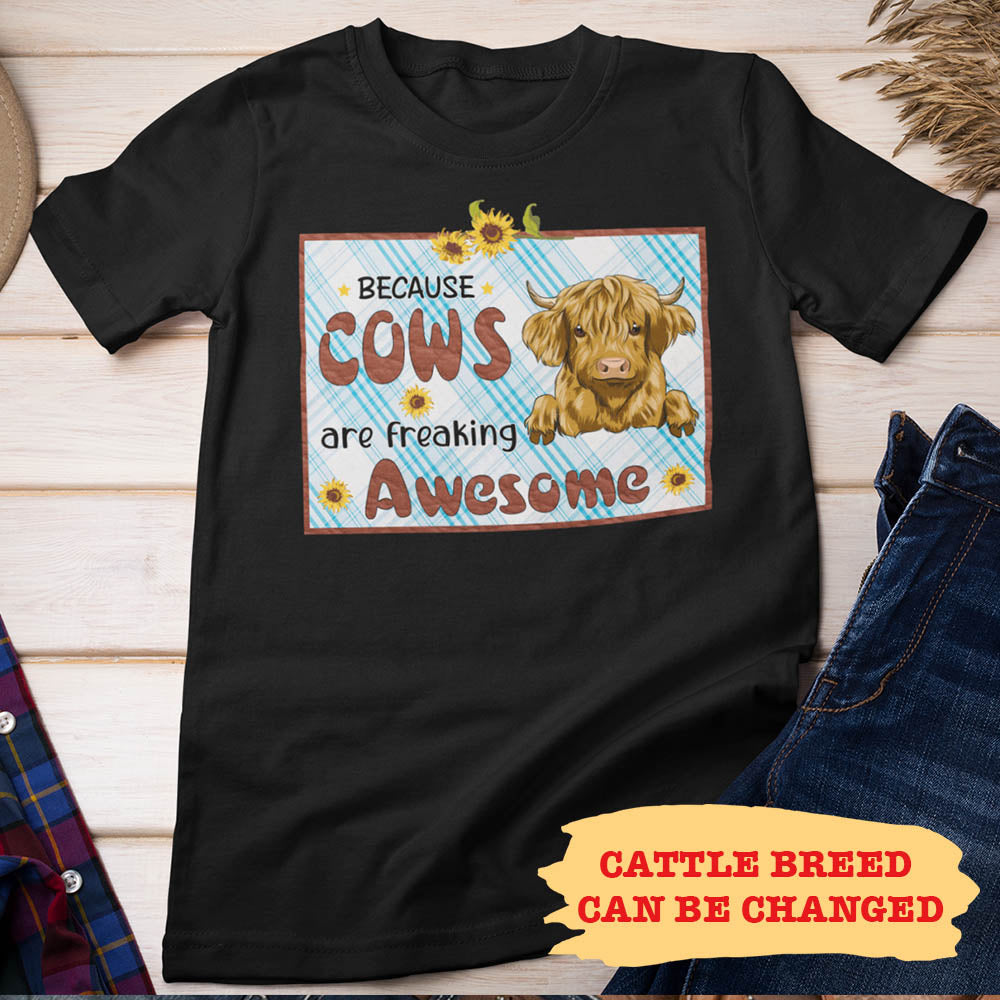 Awesome Personalized Unisex T-shirt for Cow - Loving Pet Lovers