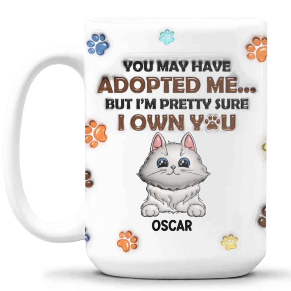 Personalized Custom 3D Inflated Effect Mug for Cat Lovers