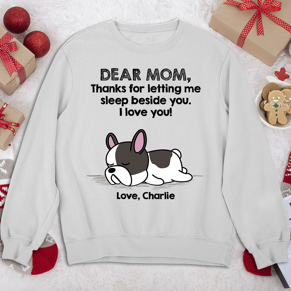 Sleep Beside Pet 2 - Customizable Personalized Sweatshirt for Pet Lovers