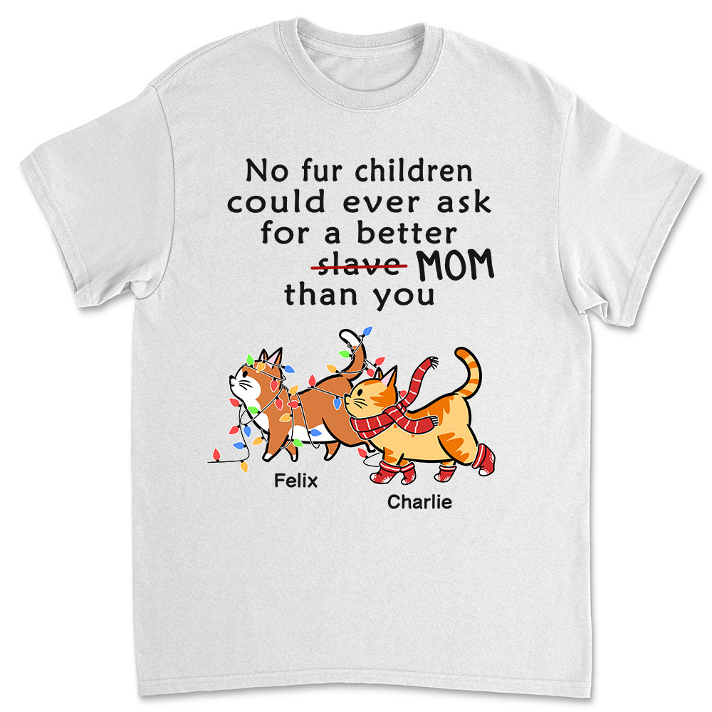 Personalized Unisex 'Slave Cat Dad' T-shirt - Ideal Gift for Pet Lovers