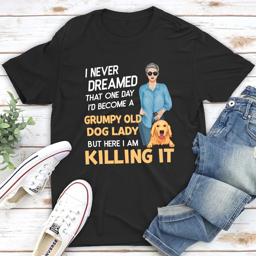Personalized Unisex Dog Lady T-shirt - Ideal Gift for Pet Lovers