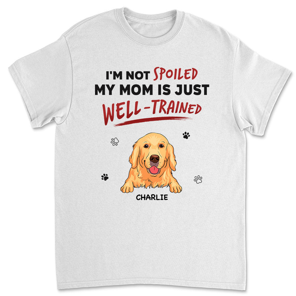 Personalized Custom Unisex 'Our Dad Is Just Well Trained' T-shirt for Pet Lovers