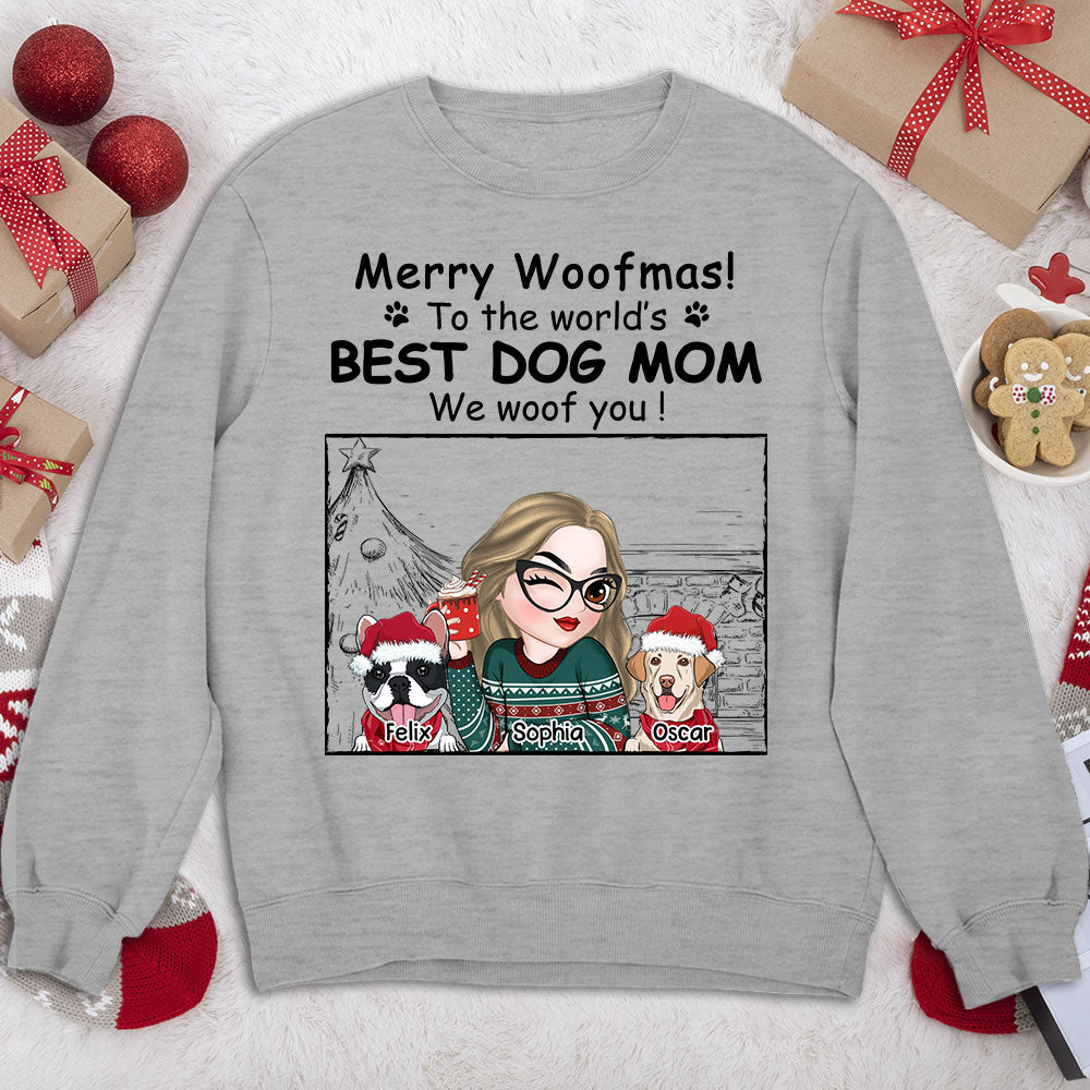 Top - Selling Personalized Christmas Sweatshirt for Dog Moms