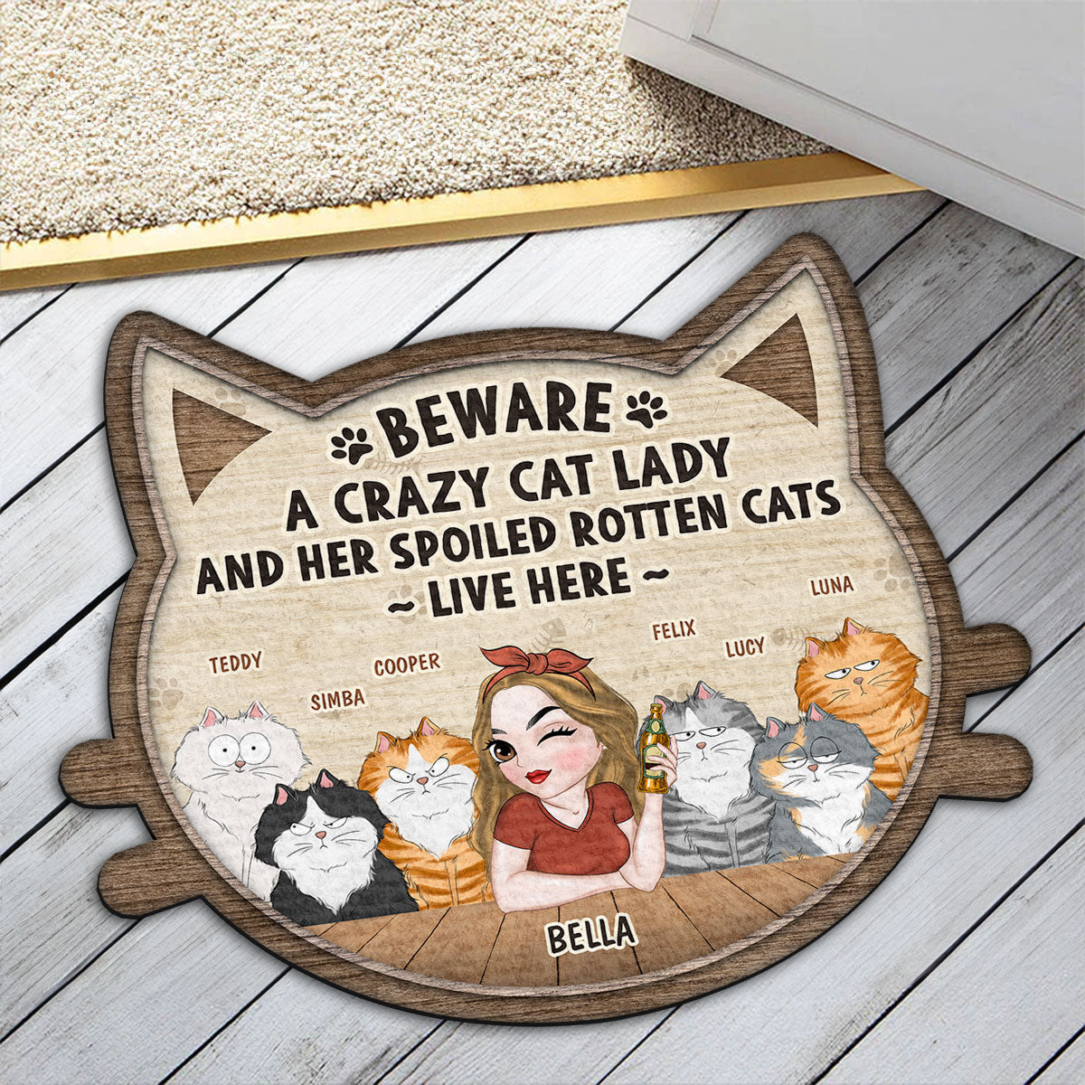 Personalized Pet Lover's Doormat - A Unique Welcome
