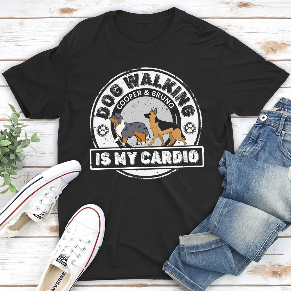 Personalized Cardio With Dog Unisex T - shirt: Ideal Gift for Pet Lovers