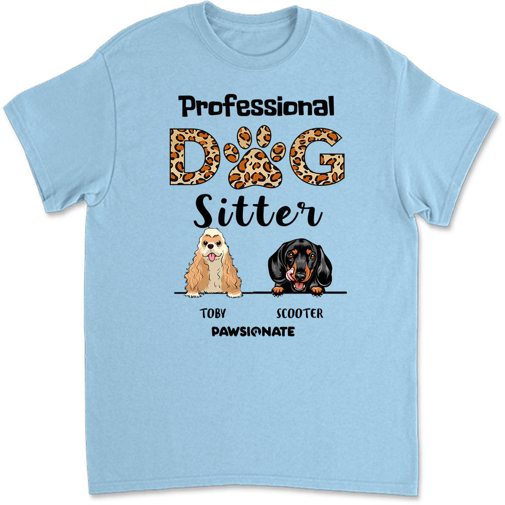 Customizable Unisex Professional Dog Sitter T-shirt - Ideal Gift for Pet Lovers