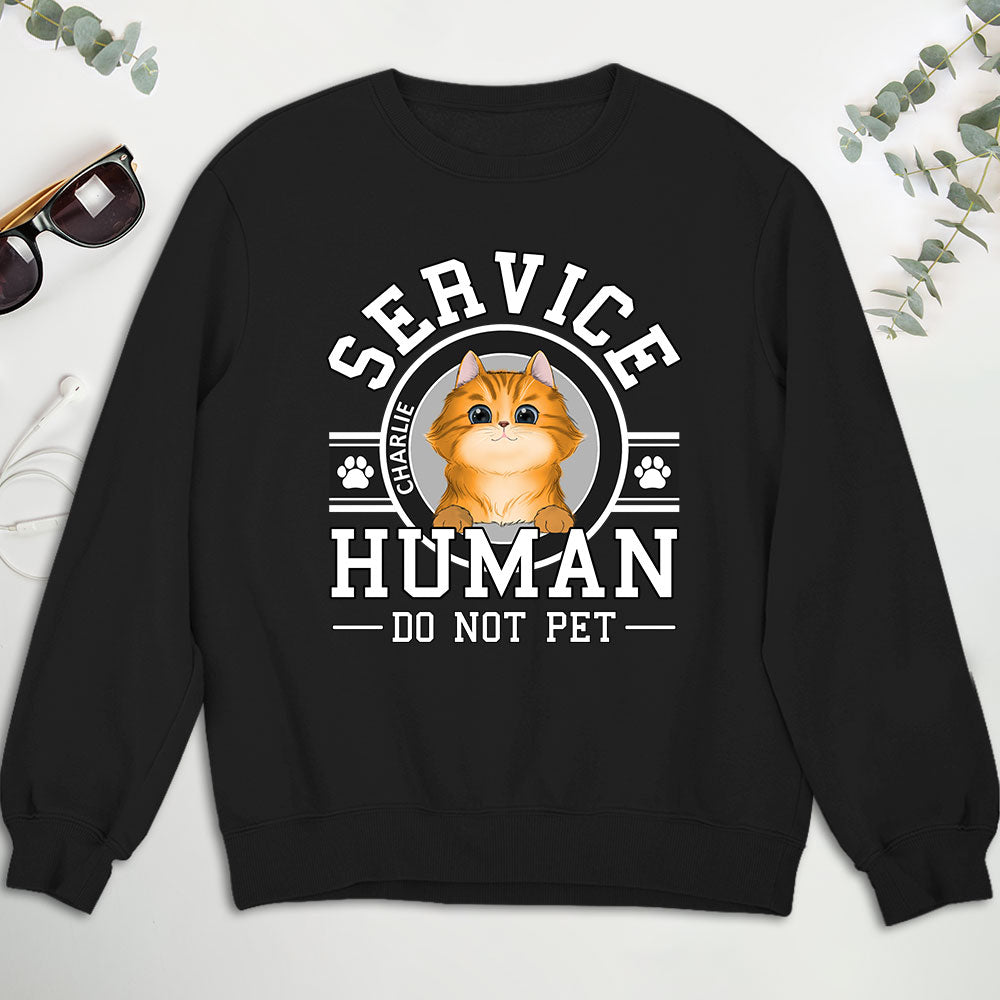 Customizable Personalized Pet Service Human Logo Sweatshirt - Ideal Gift for Pet Lovers