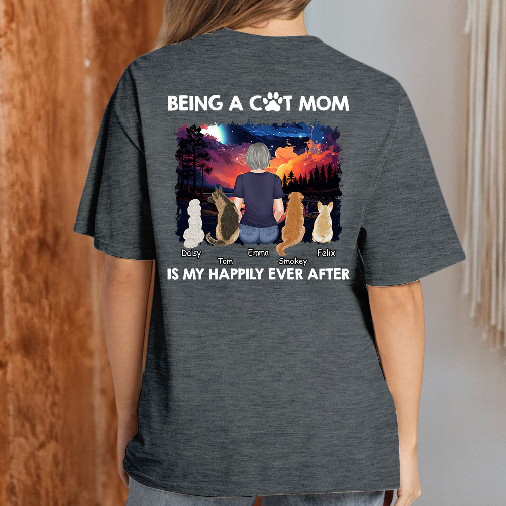 Happy Mom Together - Customizable Unisex Personalized T-shirt for Pet Lovers