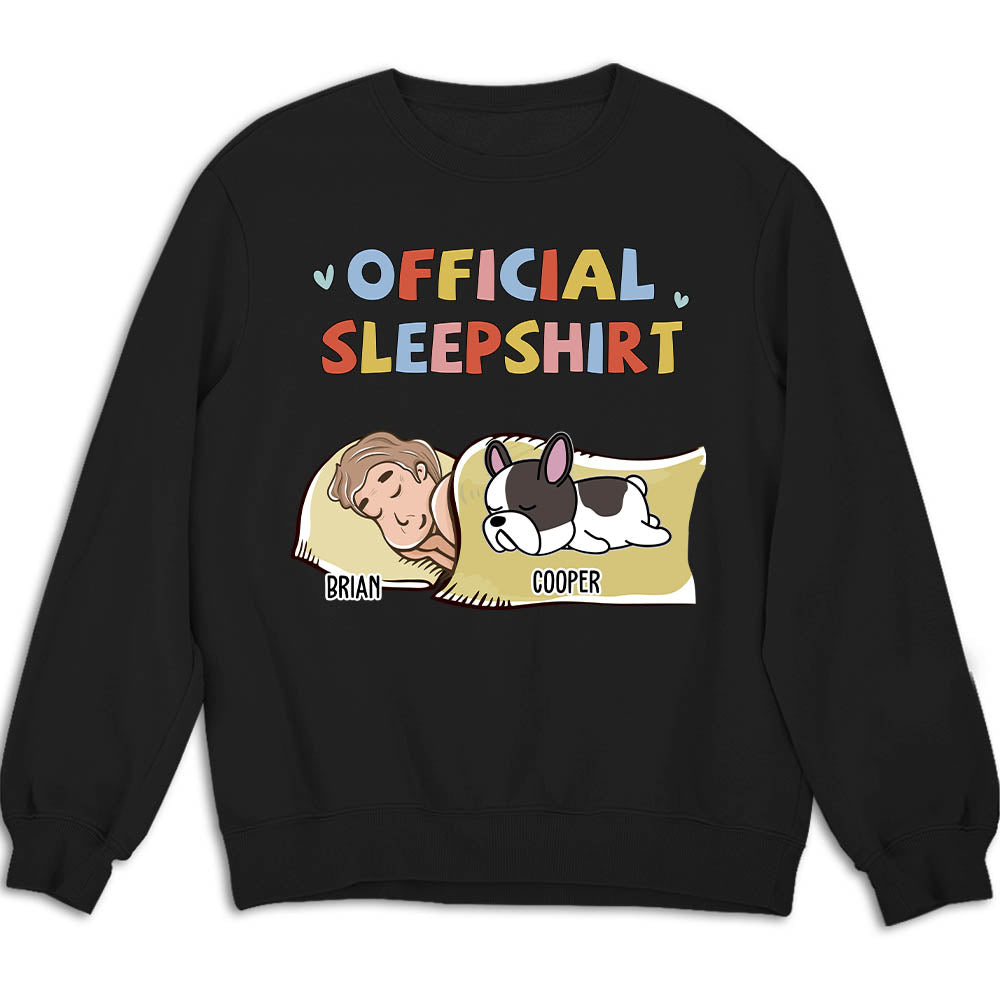 Sleeping Dog Customizable Version 2 Personalized Sweatshirt - Ideal for Pet Lovers