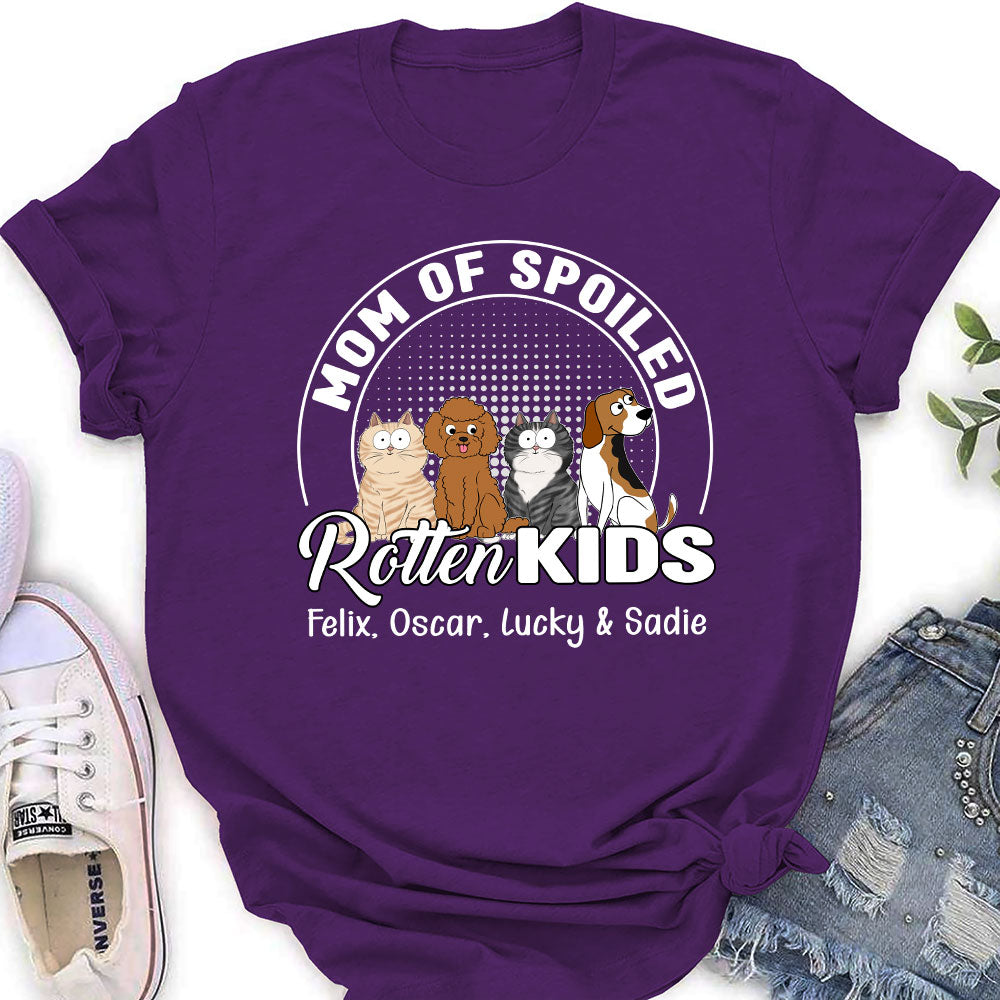 Spoiled Rotten Kids - Customizable Personalized Women's Pet Lover T-shirt