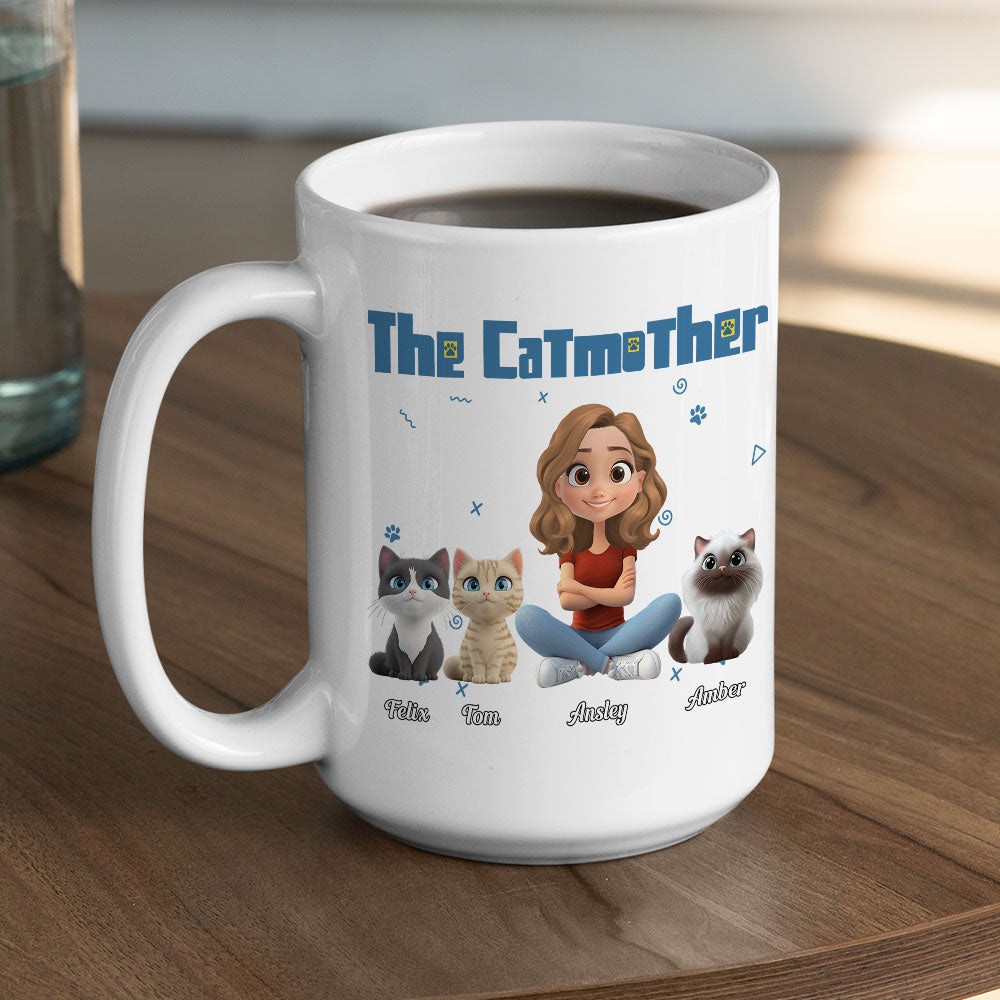 Personalized Custom 'I Am The Catmother' Coffee Mug - A Unique Gift Idea