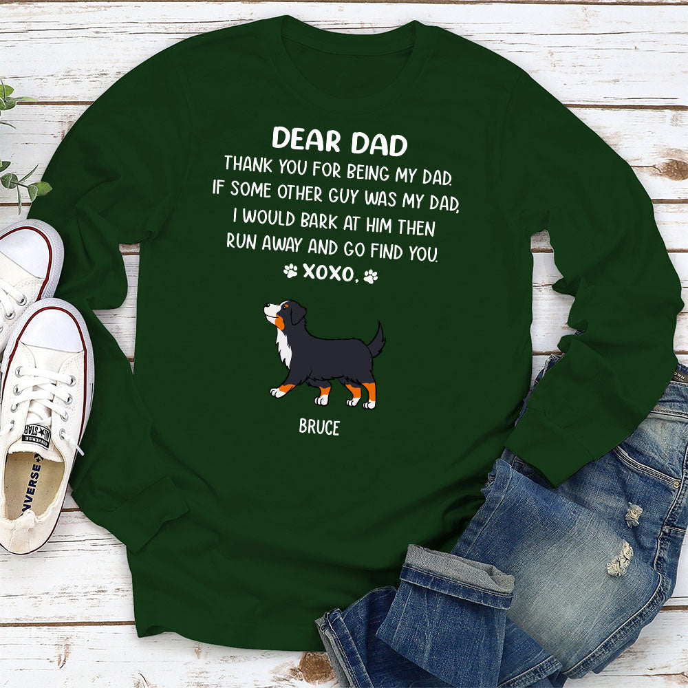 Dear Mom Xoxo 2 - Customizable Personalized Long Sleeve T - shirt for Pet Lovers