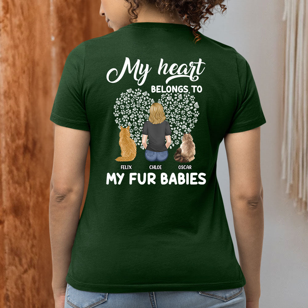 My Fur Babies - Customizable Personalized Women's T-shirts for Pet Lovers