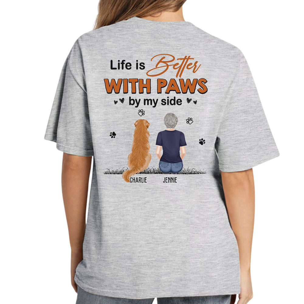 Paws By My Side - Customizable Unisex Personalized Pet Lover T-shirt