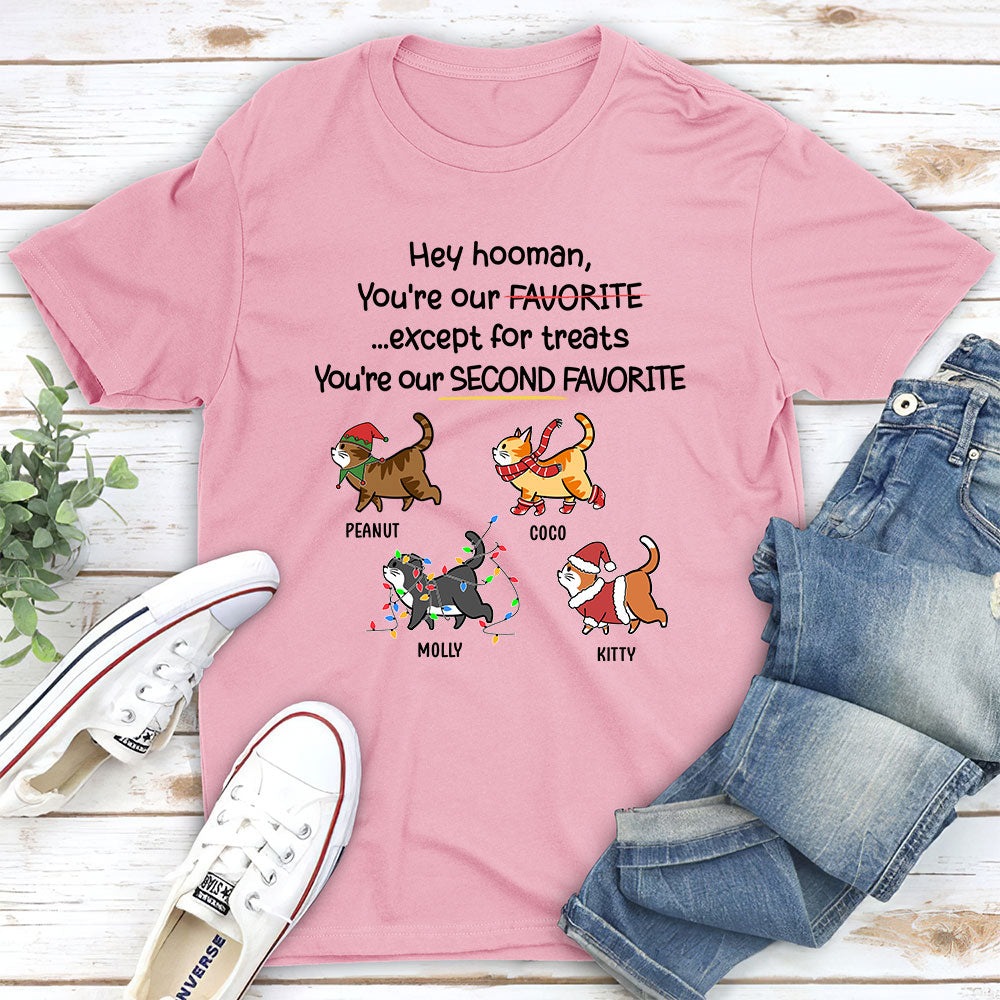 Personalized Unisex Cat Lover's T-shirt - A Second Favorite