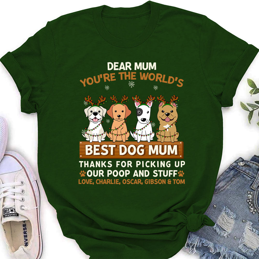 Personalized 'Thank You, Simple Dog Mom' Women's T - shirt: Ideal Gift for Pet Lovers