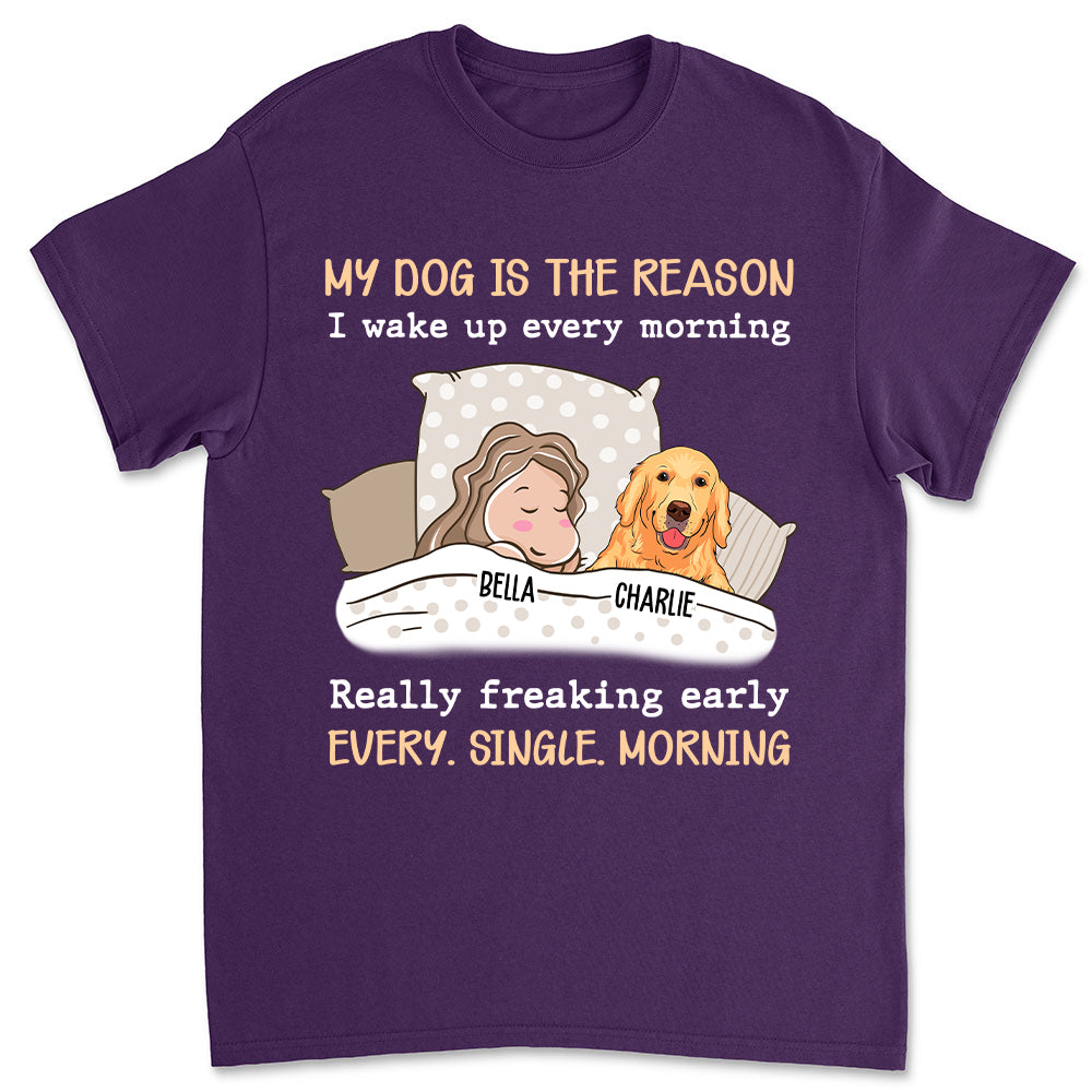 Personalized 'My Dog Is The Reason' Unisex T-shirt - Ideal Gift for Pet Lovers