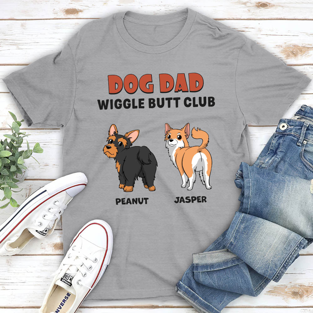 Wiggle Butt Club 2 - Customizable Unisex Personalized T - shirt for Pet Lovers