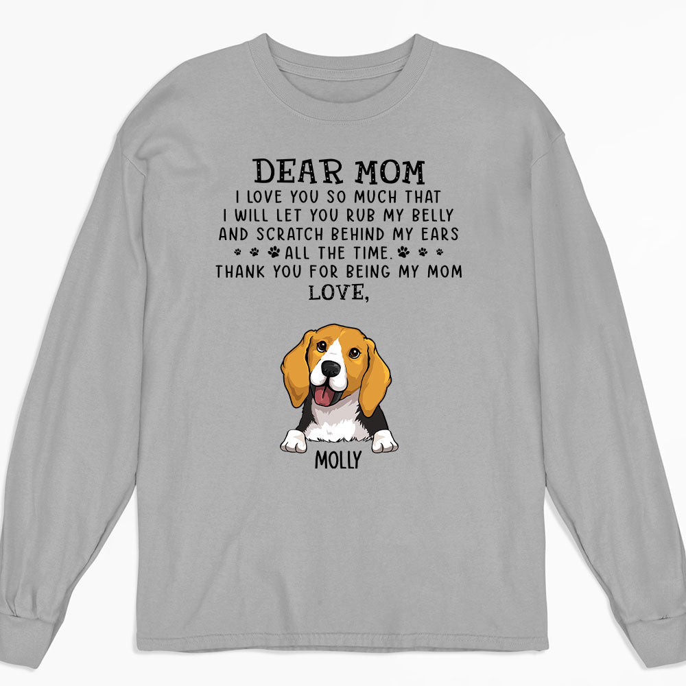 Love You So Much - Personalized Custom Long Sleeve T-shirt for Pet Lovers