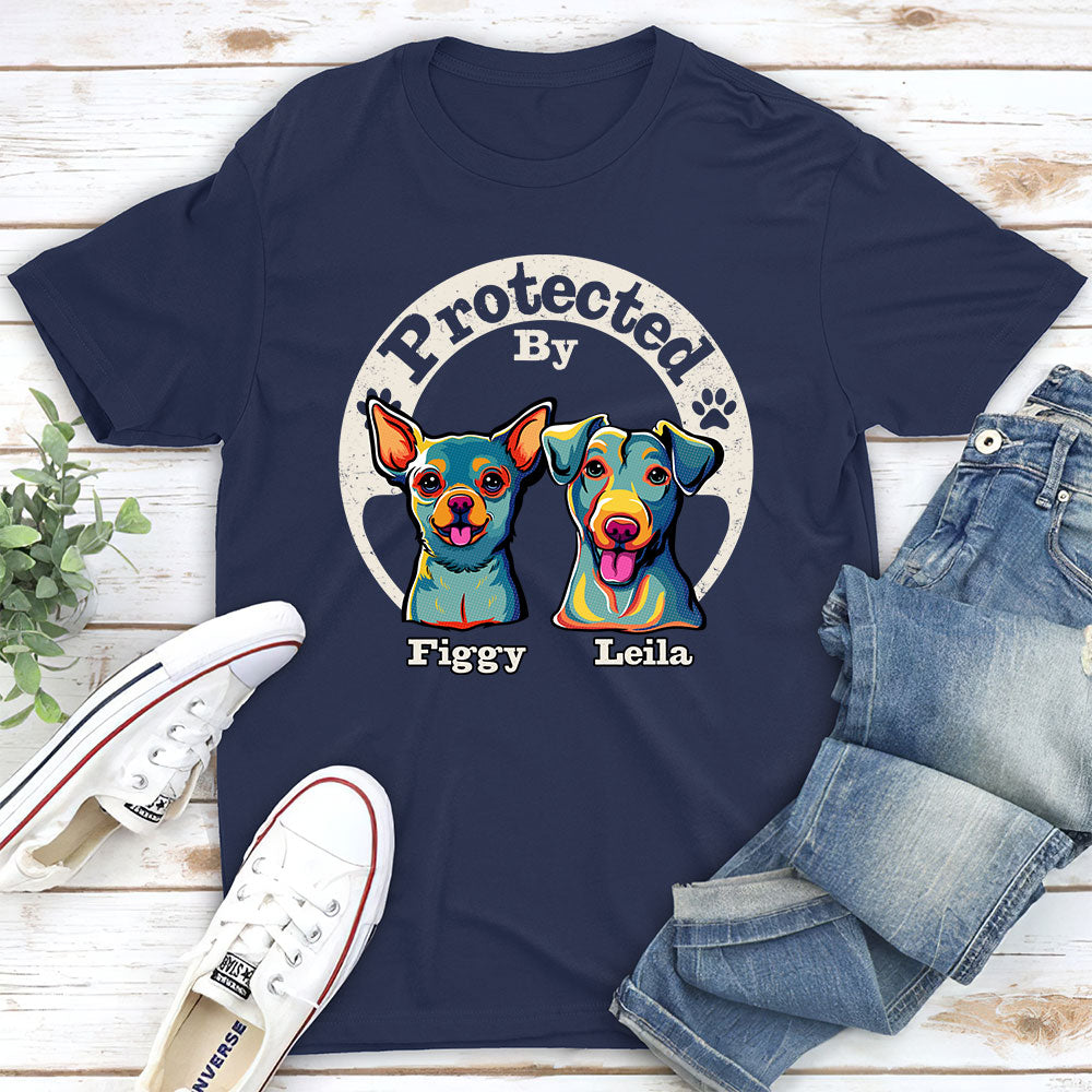 Human Dog Protected Ver 2 - Personalized Custom Unisex T-Shirt for Pet Lovers