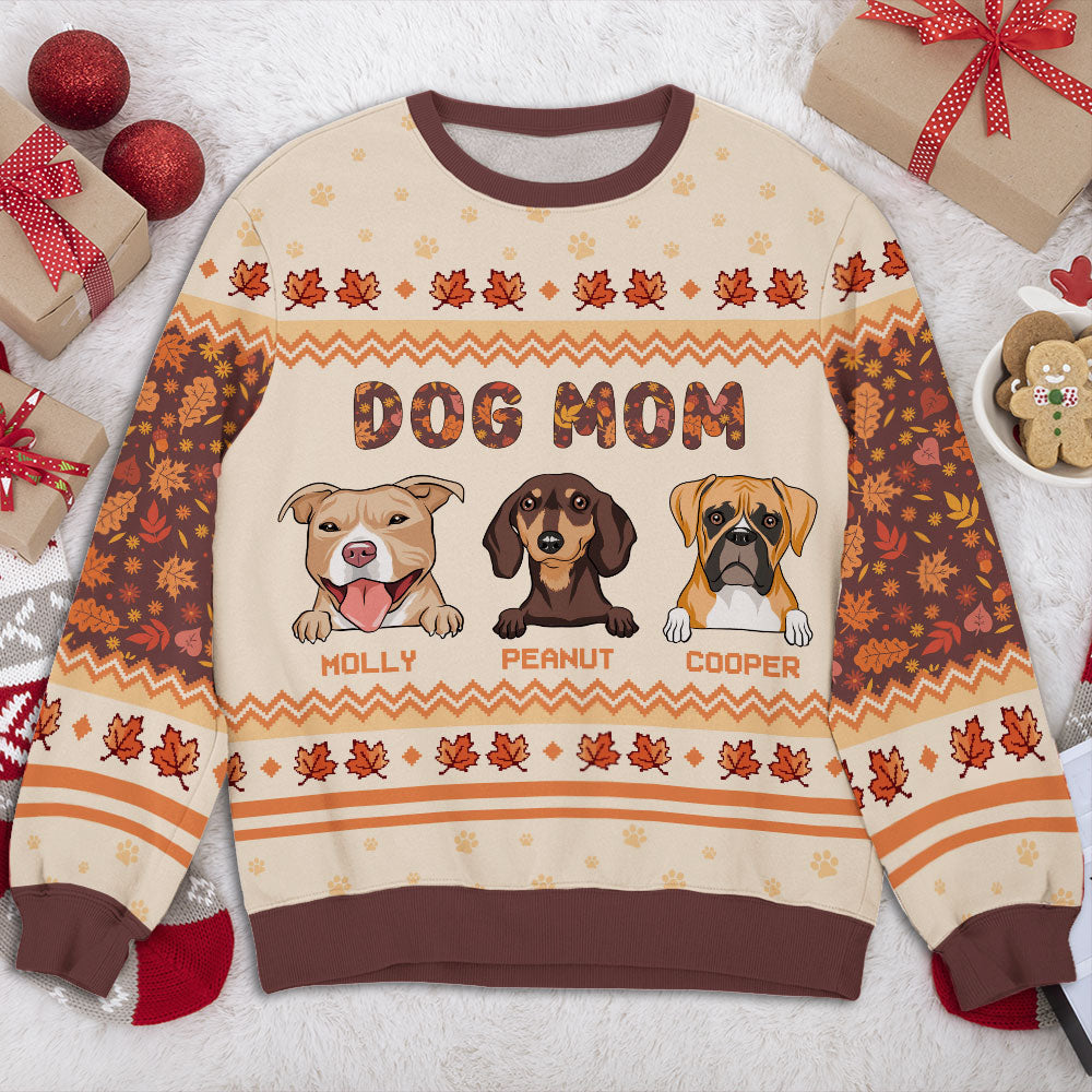 Top Personalized All-Over-Print Sweatshirt for Dog and Cat Moms