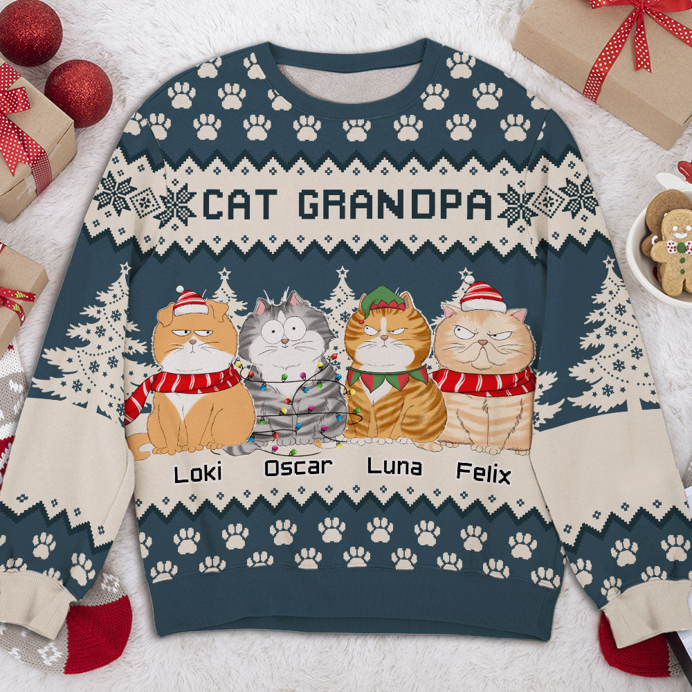 Paw Forest - Exclusive Personalized All-Over Print Sweatshirt for Pet Lovers
