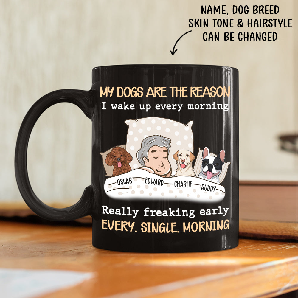 Personalized 'My Dog Is The Reason' Custom Coffee Mug - Ideal Gift for Pet Lovers