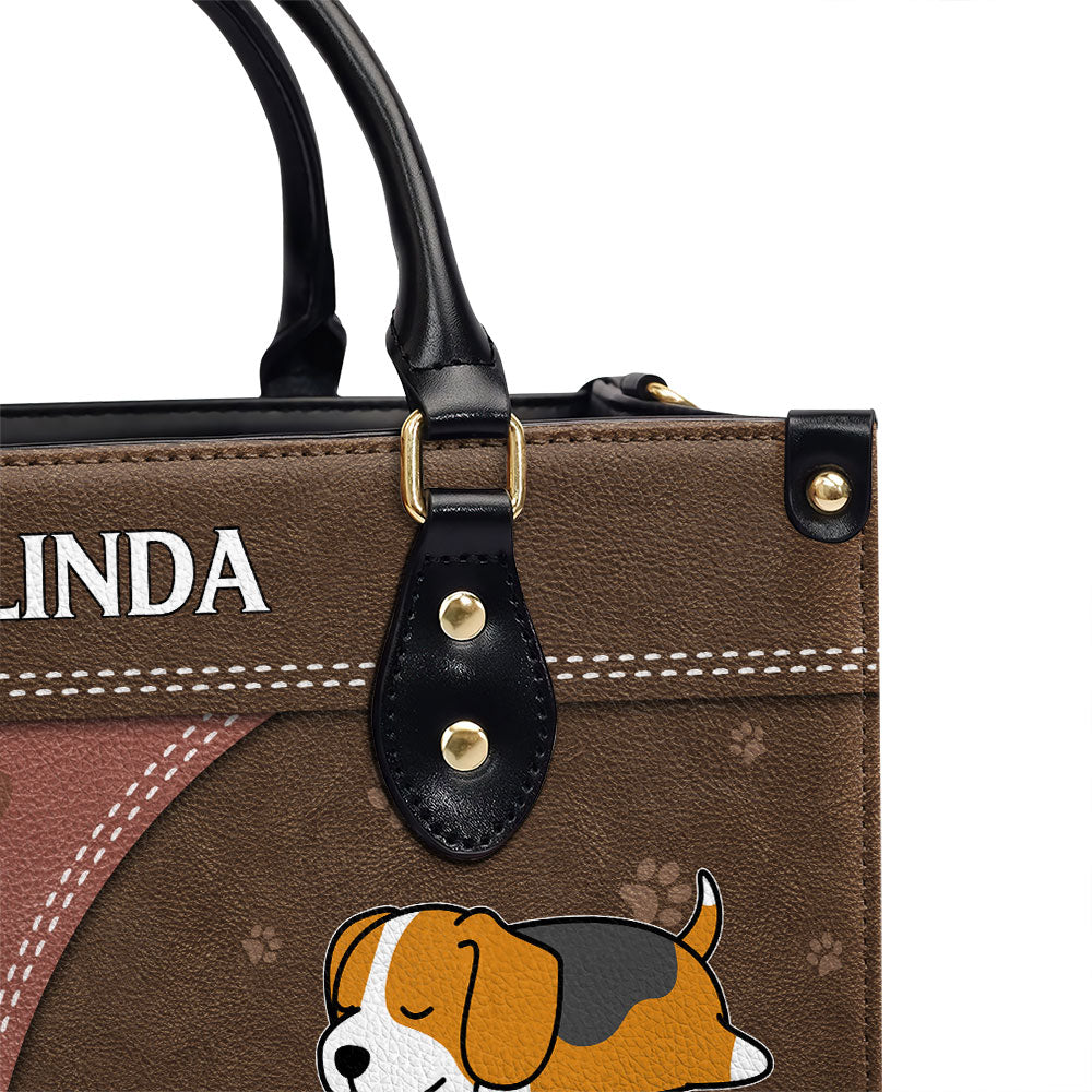 Personalized Custom Leather Pet - Lover Handbag