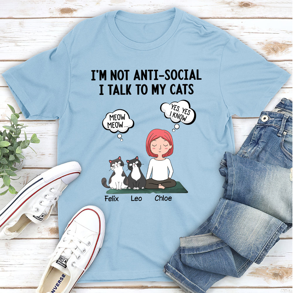 Personalized 'Cats Rule My Life' Unisex T - shirt for Cat Lovers
