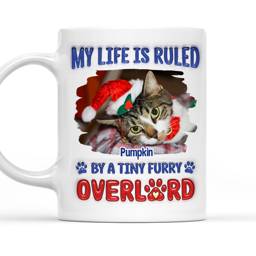 Personalized 3D Inflated Effect Mug with Cute Furry Overlords Photo