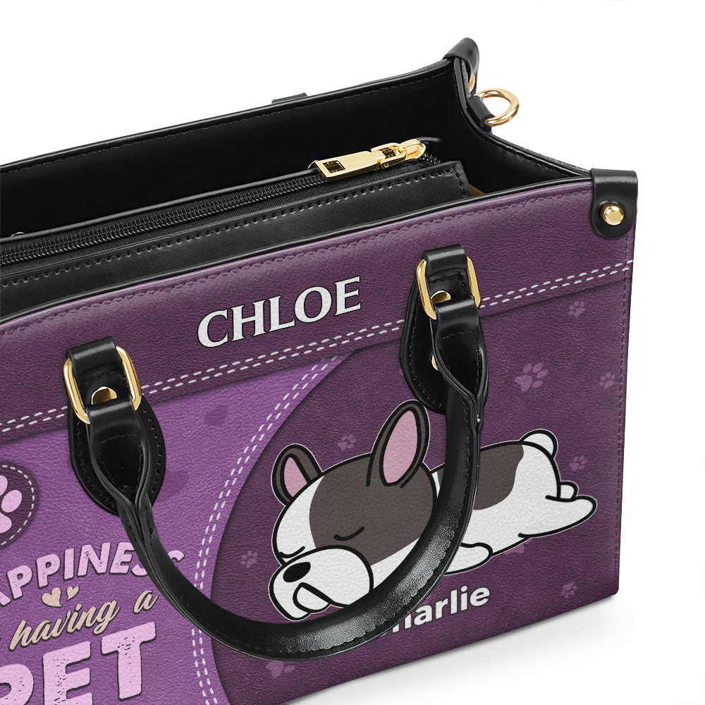 Personalized Custom Leather Pet - Lover Handbag