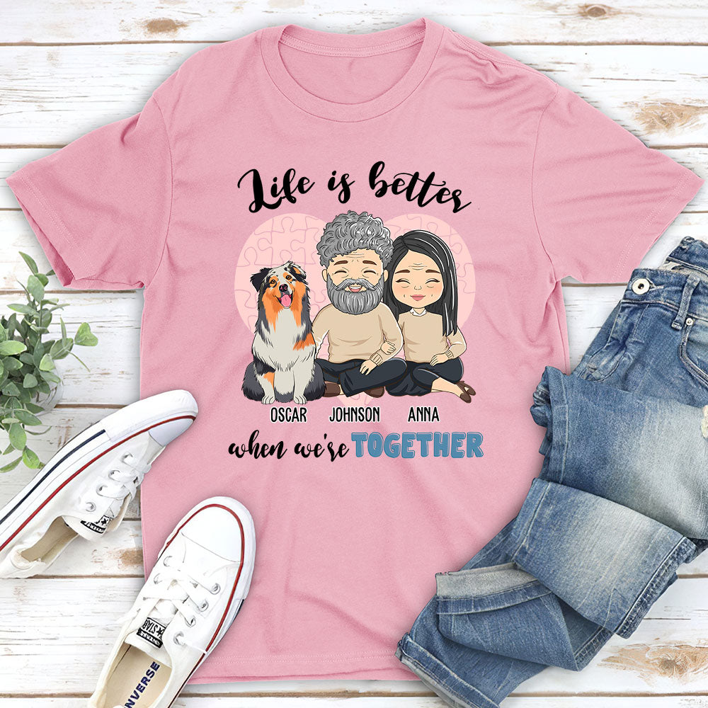 Better Together - Customizable Unisex Personalized Pet Lover T-shirt