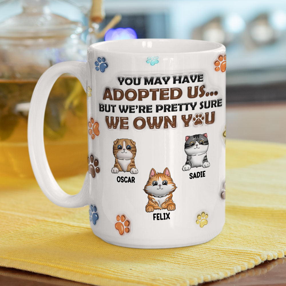 Personalized Custom 3D Inflated Effect Mug for Cat Lovers