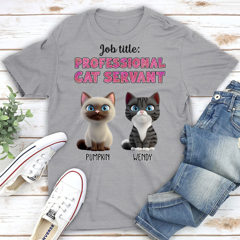 Cat Servant New Style - Customizable Unisex Personalized T-shirt for Pet Lovers