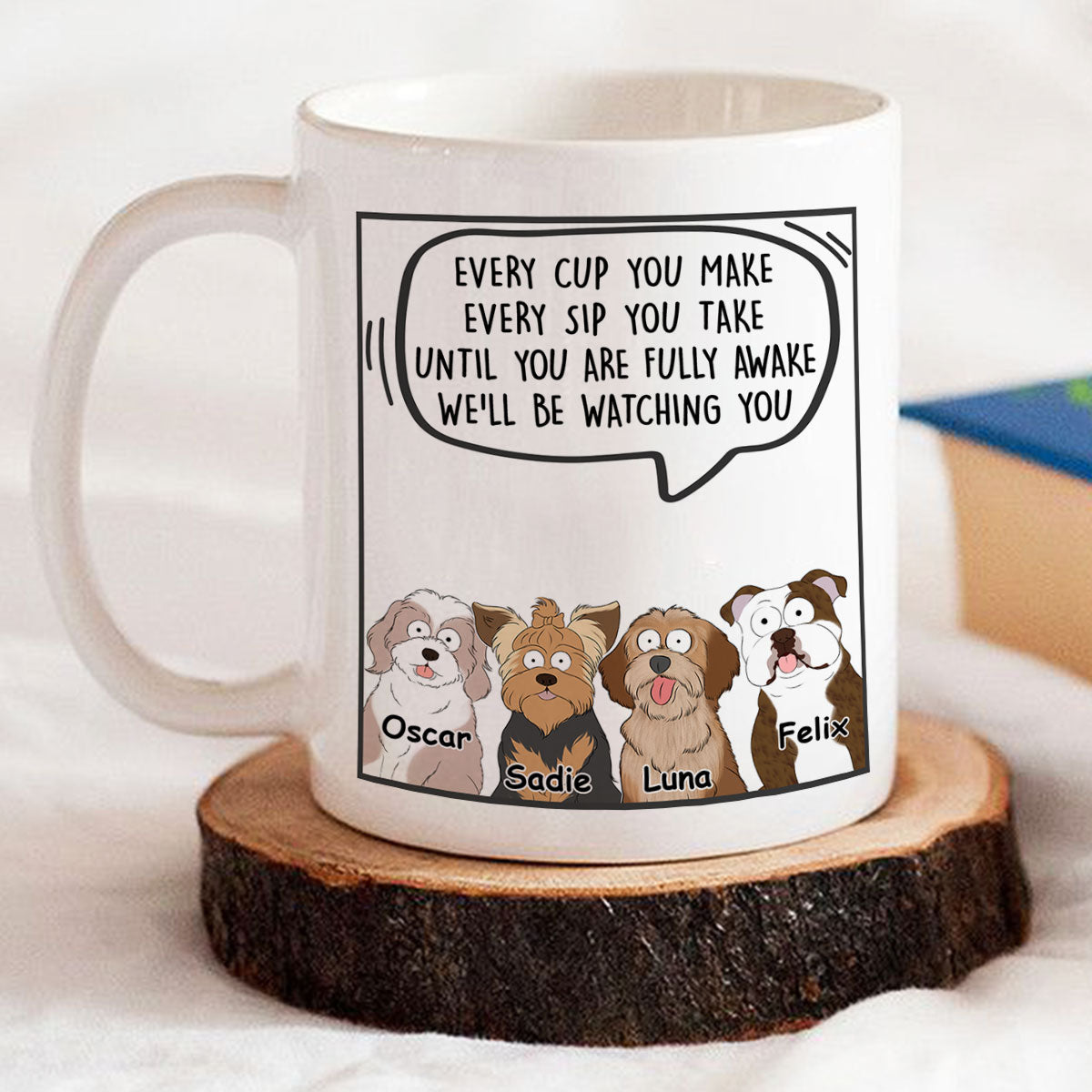 Personalized Custom Coffee Mug - Ideal Gift for Pet Lovers