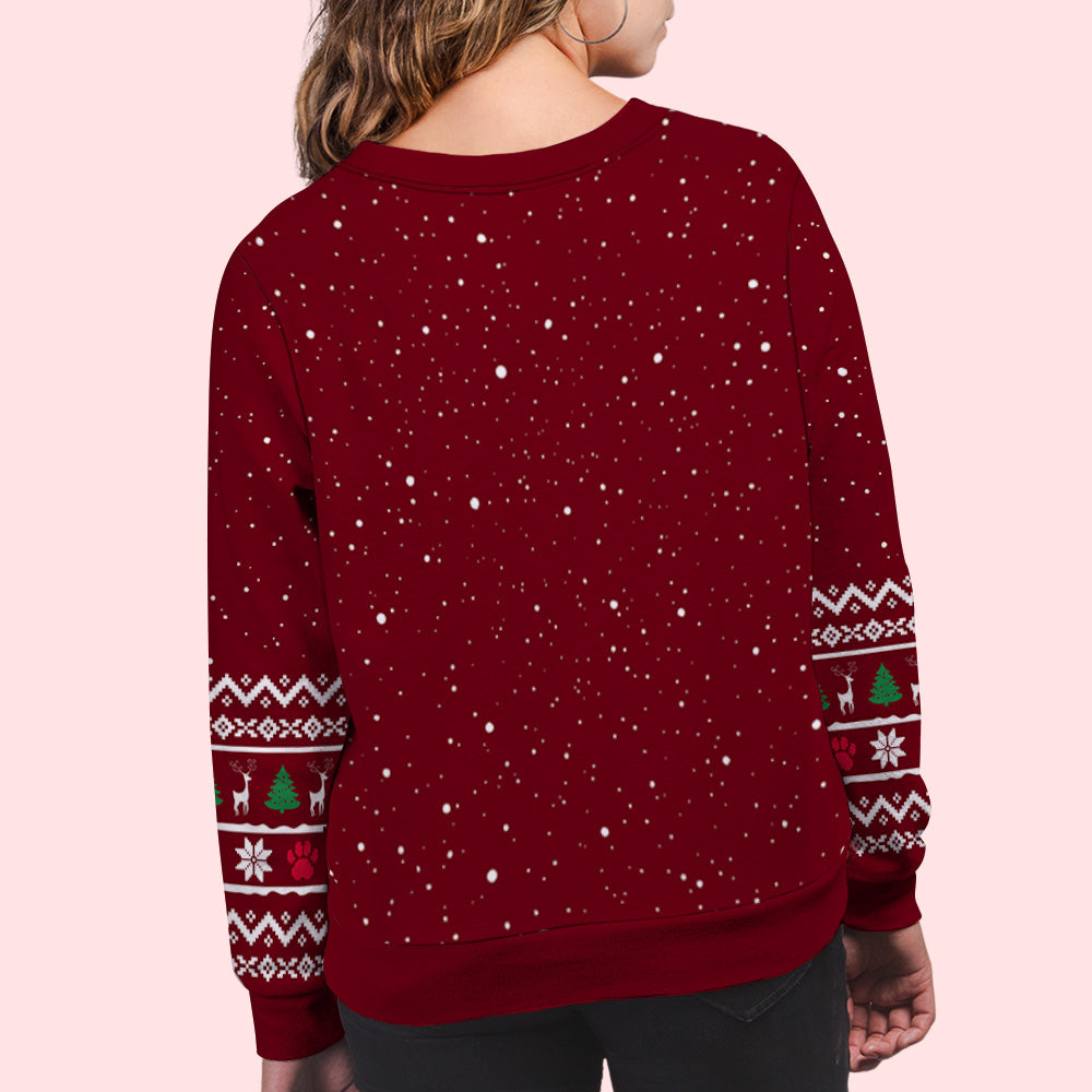 Favorite Hooman - Customizable All-Over Print Personalized Sweatshirt for Pet Lovers