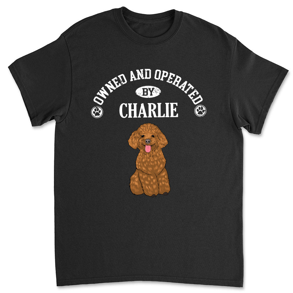 My Dog-Operated Personalized Custom Unisex T-shirt: Ideal Gift for Pet Lovers