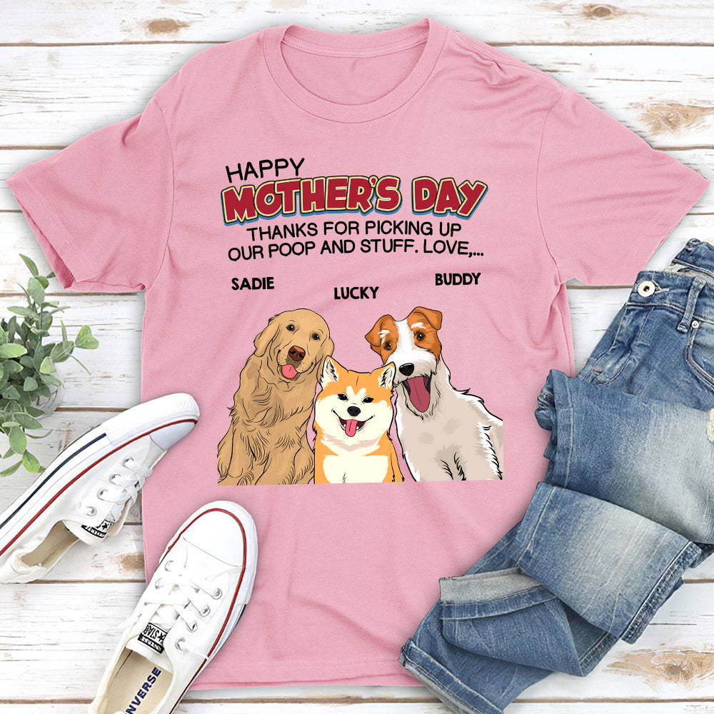 Customizable Unisex 'Poop Stuff' T-shirt: Ideal Gift for Pet Lovers