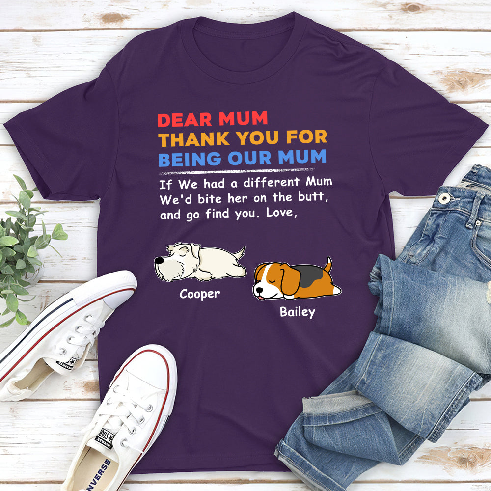 Bite The Butt 2 - Customizable Unisex Personalized T - shirt for Pet Lovers
