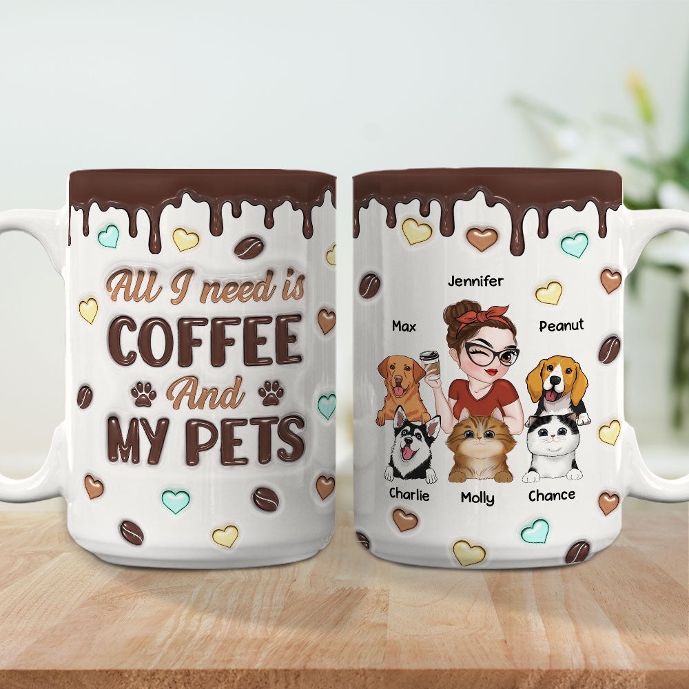 Customizable 3D Inflated Effect Personalized Coffee and Beverage Mug