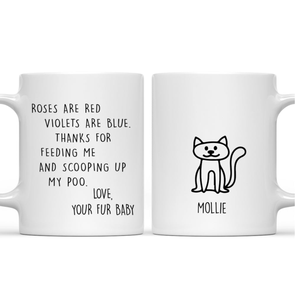 Personalized Thank You For Scooping My Poo Custom Coffee Mug - Ideal Gift