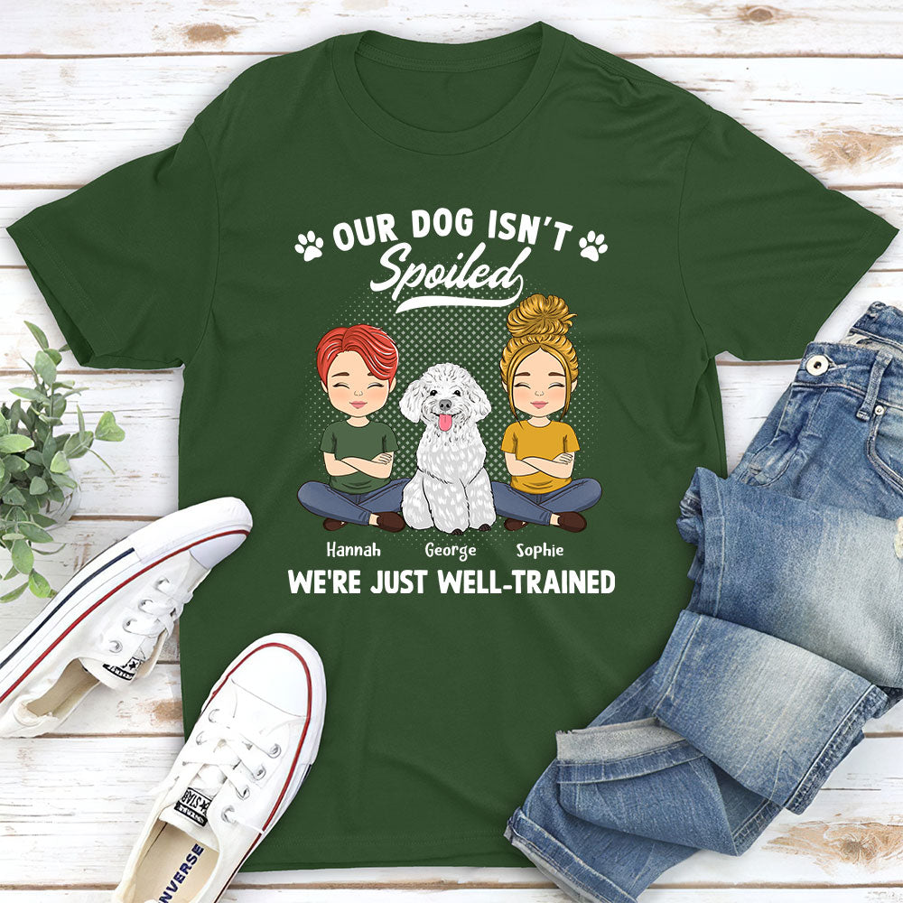 Spoiled Dog Couple Personalized Custom Unisex T - shirt: Ideal Gift for Pet Lovers